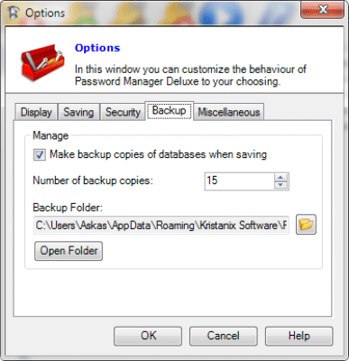 Capture d'écran de l'application Password Manager Deluxe - #5