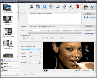 Capture d'écran de l'application Axara Video Converter - #1