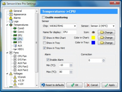 Capture d'écran de l'application SensorsView Pro - #4