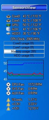 Capture d'écran de l'application SensorsView Pro - #5