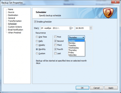 Capture d'écran de l'application Leo Backup - #3