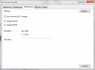 Capture d'écran de l'application Aircrack-ng - #4