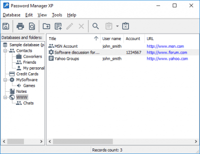 Capture d'écran de l'application Password Manager XP - #3