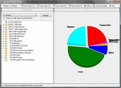 Capture d'écran de l'application Disk Space Analyzer - #1