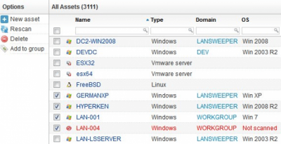 Capture d'écran de l'application Lansweeper - #3