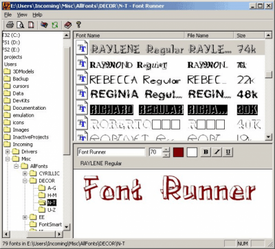 Capture d'écran de l'application Font Runner - #1