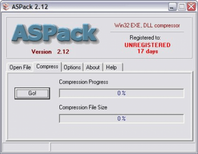 Capture d'écran de l'application ASPack - #2
