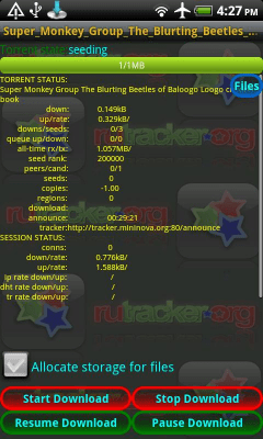 Capture d'écran de l'application Rutracker Downloader - #2