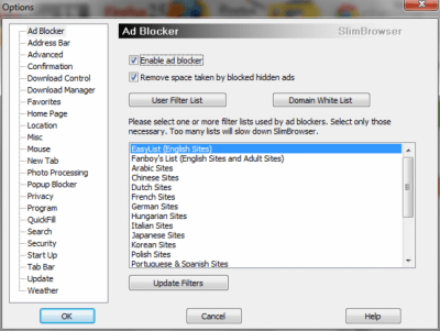 Capture d'écran de l'application Slim Browser Portable - #4