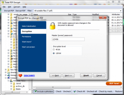 Capture d'écran de l'application PDF Encrypter - #3