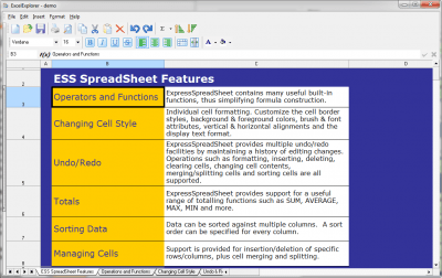 Capture d'écran de l'application Excel Explorer - #2