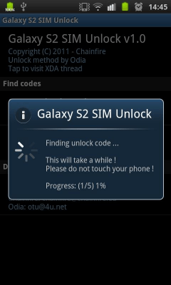 Capture d'écran de l'application [root] Galaxy S2 SIM Unlock - #2