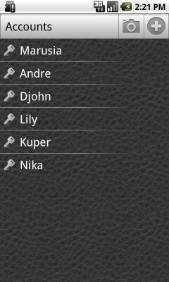 Capture d'écran de l'application Mots de passe - #5
