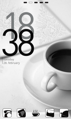 Capture d'écran de l'application Z.CoffeeW Theme GO Launcher EX - #5