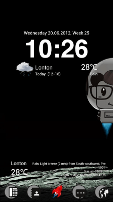 Capture d'écran de l'application MOUSE-Space GOLauncherEX Theme - #5