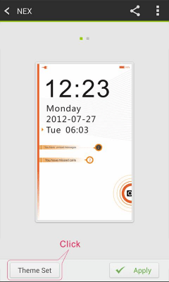 Capture d'écran de l'application Thème du verrou NEX GO - #1