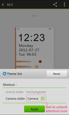 Capture d'écran de l'application Thème du verrou NEX GO - #7
