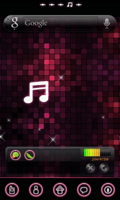 Capture d'écran de l'application pinkmusic Theme GO Launcher EX - #1