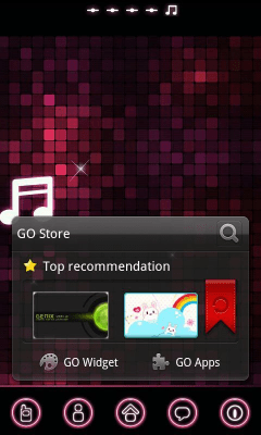 Capture d'écran de l'application pinkmusic Theme GO Launcher EX - #2