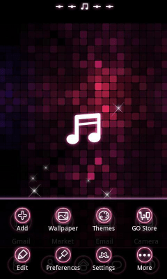 Capture d'écran de l'application pinkmusic Theme GO Launcher EX - #6