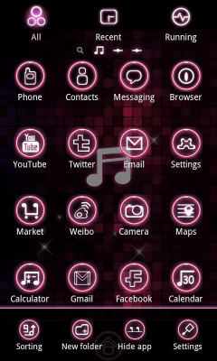 Capture d'écran de l'application pinkmusic Theme GO Launcher EX - #7