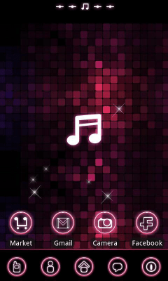 Capture d'écran de l'application pinkmusic Theme GO Launcher EX - #8