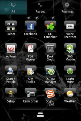 Capture d'écran de l'application Cracked! Theme GO Launcher EX - #1