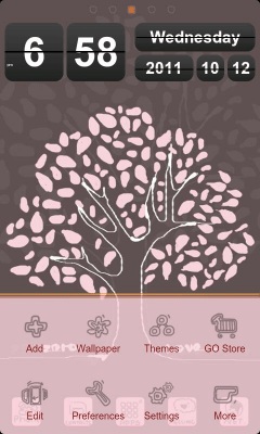 Capture d'écran de l'application Lovetree Theme GO Launcher EX - #5