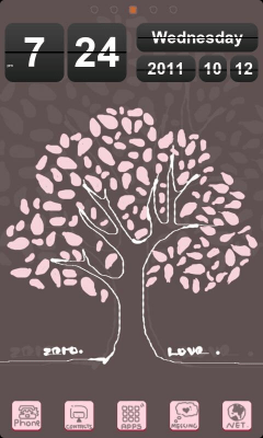 Capture d'écran de l'application Lovetree Theme GO Launcher EX - #6