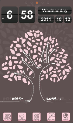 Capture d'écran de l'application Lovetree Theme GO Launcher EX - #7