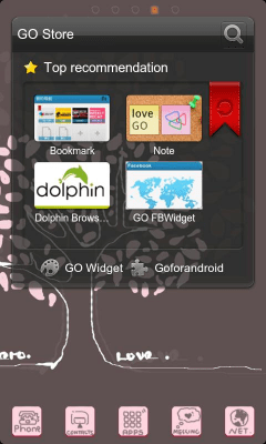 Capture d'écran de l'application Lovetree Theme GO Launcher EX - #8