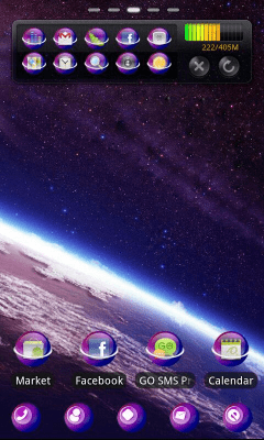 Capture d'écran de l'application starry night2 Theme GOLauncher - #1