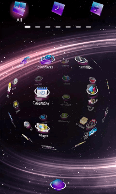 Capture d'écran de l'application Starry Light Theme GO Launcher - #4