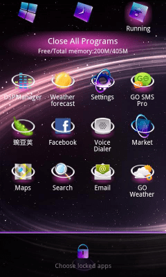 Capture d'écran de l'application Starry Light Theme GO Launcher - #5