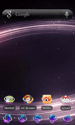 Capture d'écran de l'application Starry Light Theme GO Launcher - #8