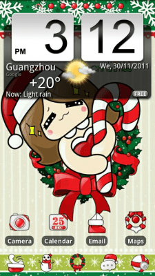 Capture d'écran de l'application Happyxmas Theme GO Launcher EX - #3
