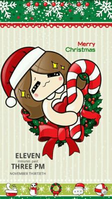 Capture d'écran de l'application Happyxmas Theme GO Launcher EX - #4