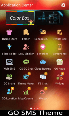 Capture d'écran de l'application GO SMS Pro JellyB Theme - #1