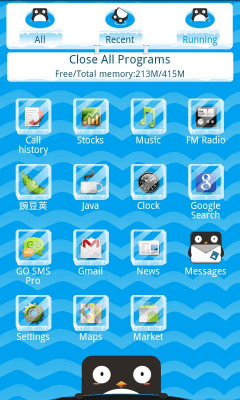 Capture d'écran de l'application K-PENGUIN Theme GO Launcher EX - #1