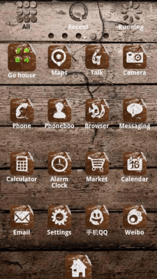Capture d'écran de l'application ZT Wood Theme GO Launcher EX - #3