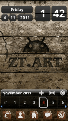 Capture d'écran de l'application ZT Wood Theme GO Launcher EX - #4
