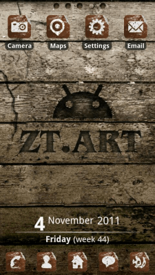 Capture d'écran de l'application ZT Wood Theme GO Launcher EX - #7