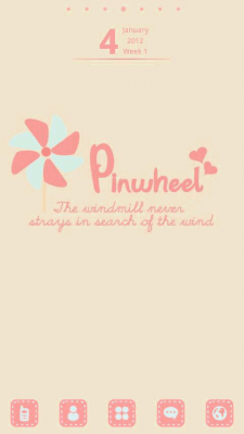 Capture d'écran de l'application Pinwheel Theme GO Launcher EX - #4