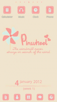 Capture d'écran de l'application Pinwheel Theme GO Launcher EX - #5