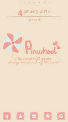 Capture d'écran de l'application Pinwheel Theme GO Launcher EX - #8