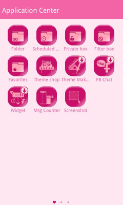 Capture d'écran de l'application GO SMS Pro Pink simple Theme - #2