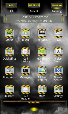 Capture d'écran de l'application DIRT Theme GO Launcher EX - #4