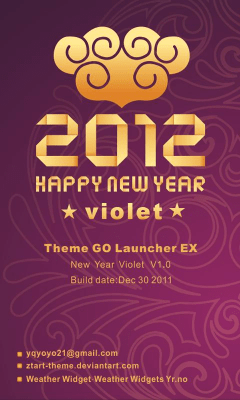 Capture d'écran de l'application NewYear V Theme GO Launcher EX - #8
