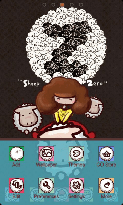Capture d'écran de l'application SheepZ Theme GO Launcher EX - #6