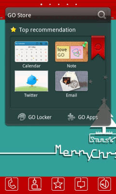 Capture d'écran de l'application S Christmas Theme GO Launcher - #3